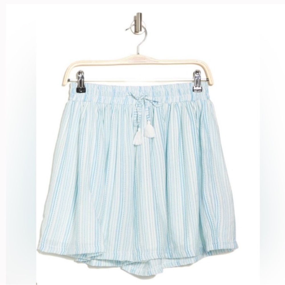 BCBG Generation Blue & White Shorts with Drawstring